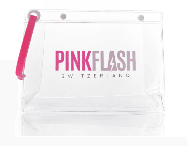 Pink flash skaidri kosmetinė priemonėms susidėti