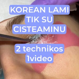 Video pamoka Korėjietiškas laminavimas 2 technikos 1 video